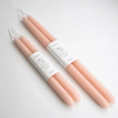 100% Beeswax Dipped Taper Candles - Set of 2