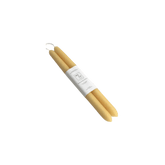 100% Beeswax Dipped Taper Candles - Set of 2