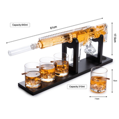 AR15 Whiskey Gun Decanter Set