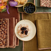 Anika Olive Linen Tablecloth