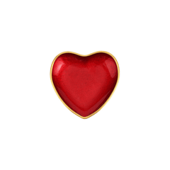 Baroque Glass Heart Cocktail Plate