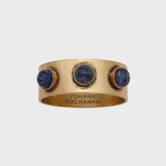 Cabochon Napkin Rings in Lapis Lazuli Set of 4