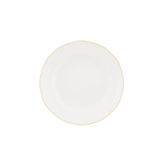 Corona Dessert Plate - White/Gold