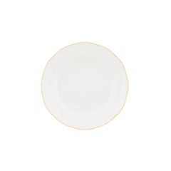 Corona Dessert Plate - White/Gold