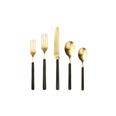 Fantasia Ice Gold Stainless Steel 5 Piece Place Setting