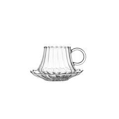 Folk Tea Cup with Saucer