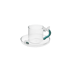 Fruits & Flowers - Coffee Cup with Saucer Butterfly