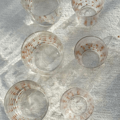 Gold Little Stars Tea Glasses - Set of 6