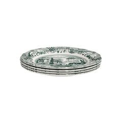 Heritage Green Italian Dinner Plates - Set of 4