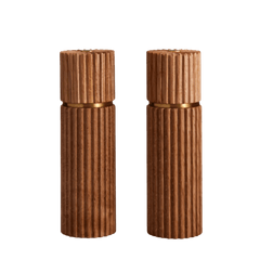 Ionic Salt + Pepper Mills Set in Natural Oak