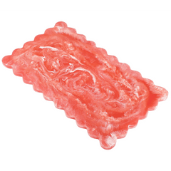 14" Scallop Rectangular Resin Cheese Charcuterie Board