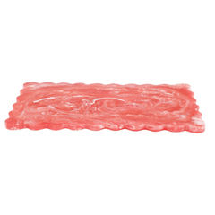 14" Scallop Rectangular Resin Cheese Charcuterie Board