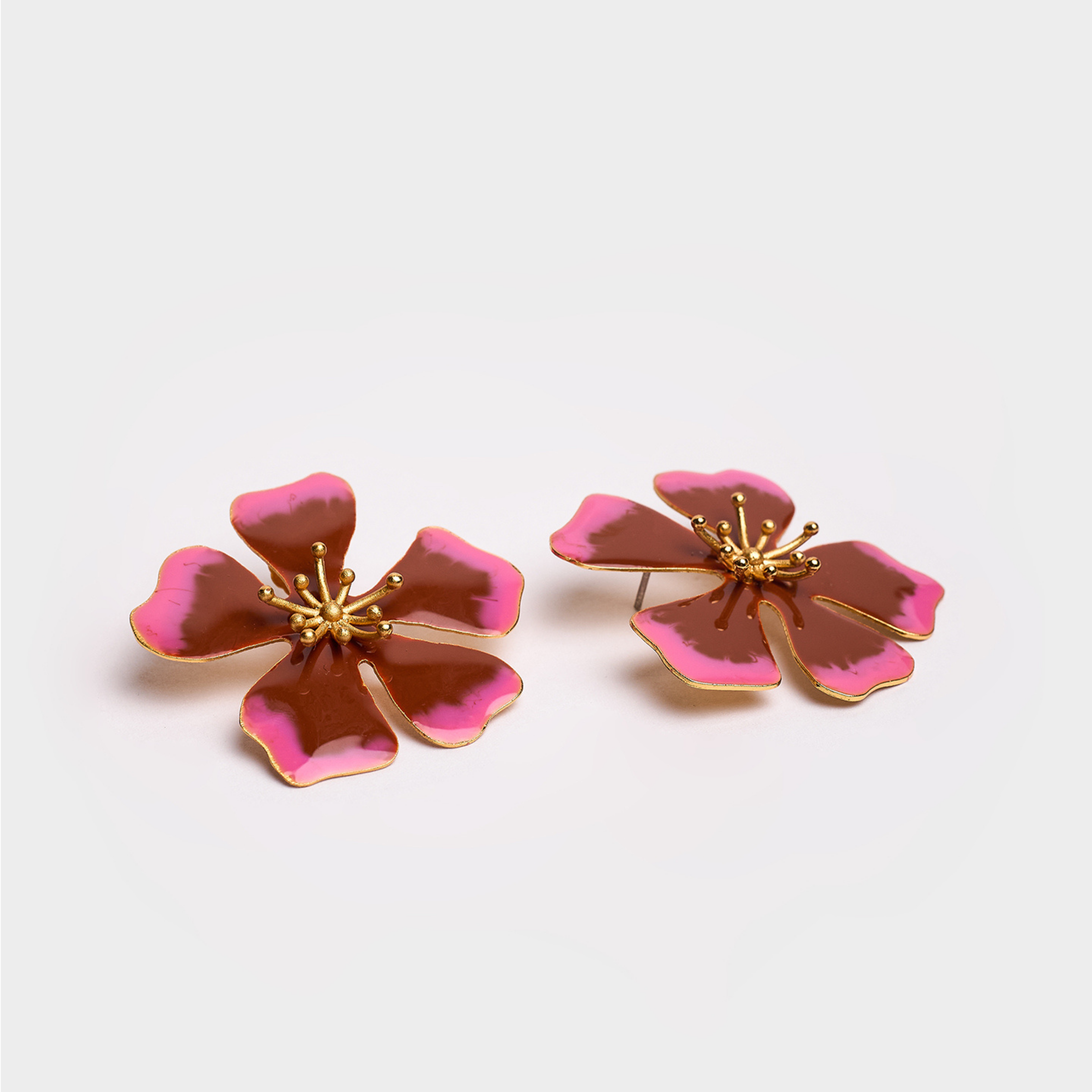 Aurora Maxi Earrings - Terracota Swirl