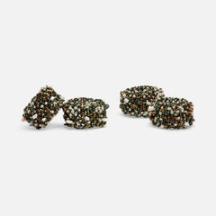 Fianna Napkin Rings in Emerald Mix Set of 4