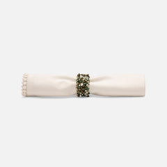 Fianna Napkin Rings in Emerald Mix Set of 4