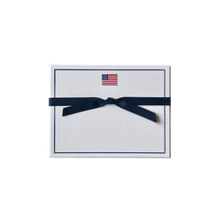 American Flag Flat Note Cards - Pack of 10