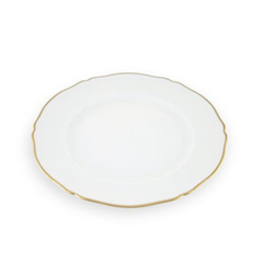 Corona Charger Plate - White/Gold