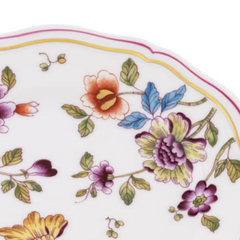 Granduca Coreana Flowers Flat Bread Plate