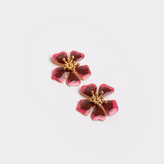 Aurora Midi Earrings - Terracotta Swirl