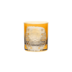 African Safari Lion Double Old Fashioned - Amber