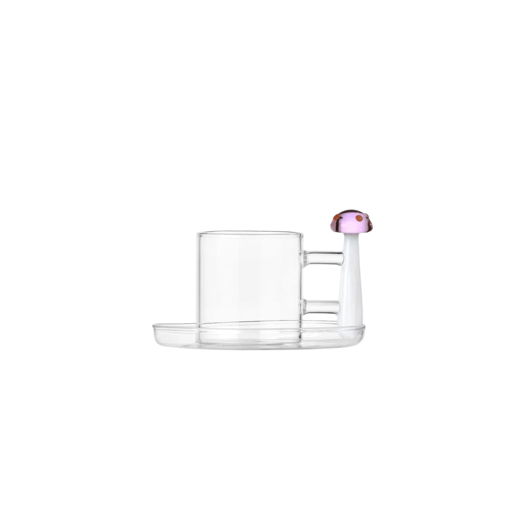 Alice Coffee Cup with Saucer and Mushroom with Dots