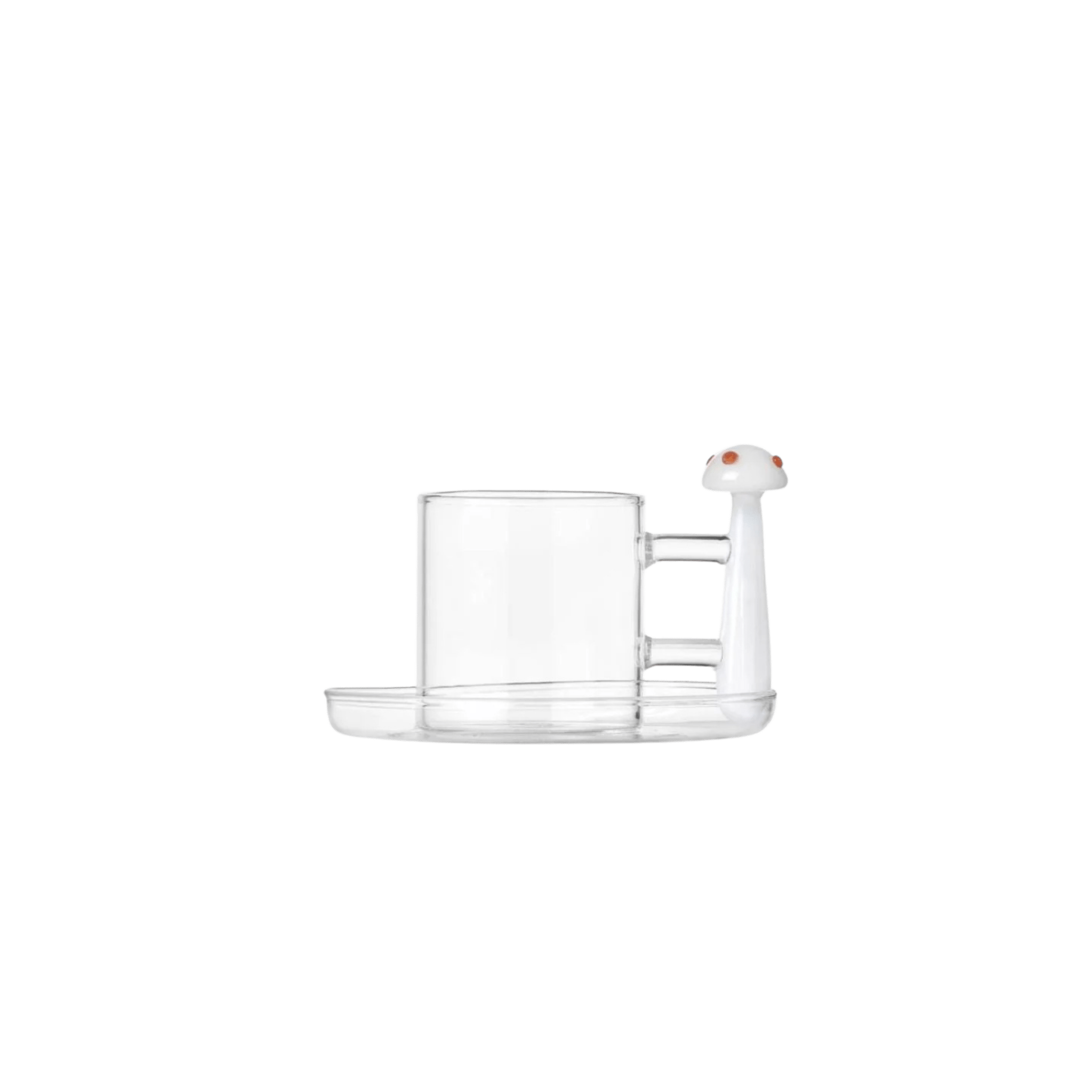 Alice Coffee Cup with Saucer and Mushroom with Dots
