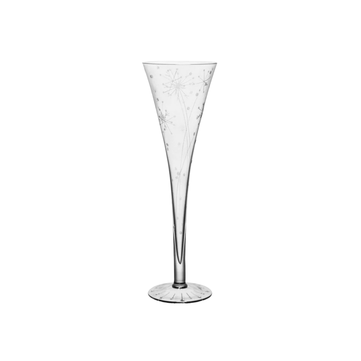 Fireworks Champagne Flute - Clear