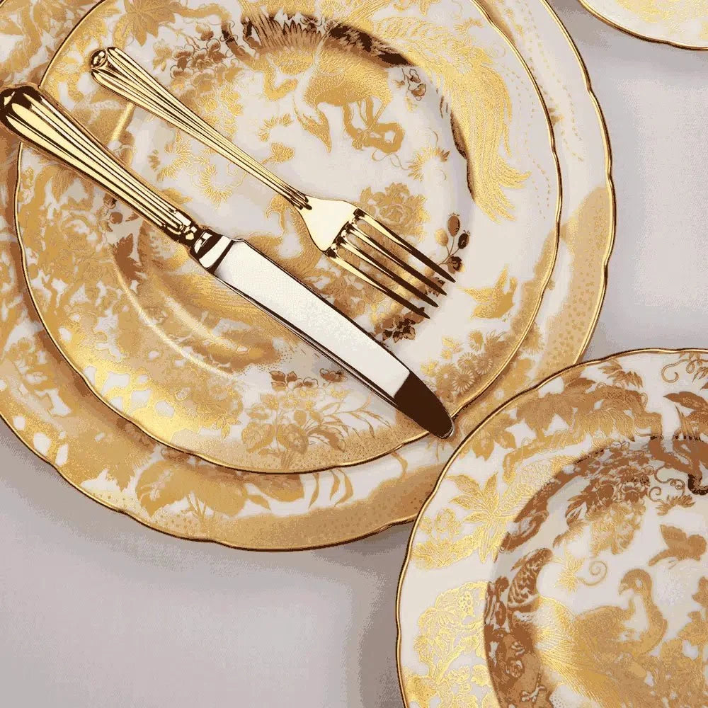 Aves Gold Dinner Plate