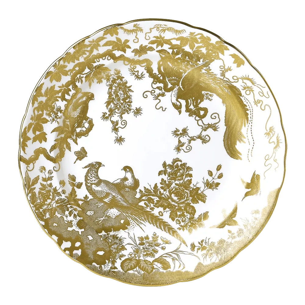 Aves Gold Dinner Plate