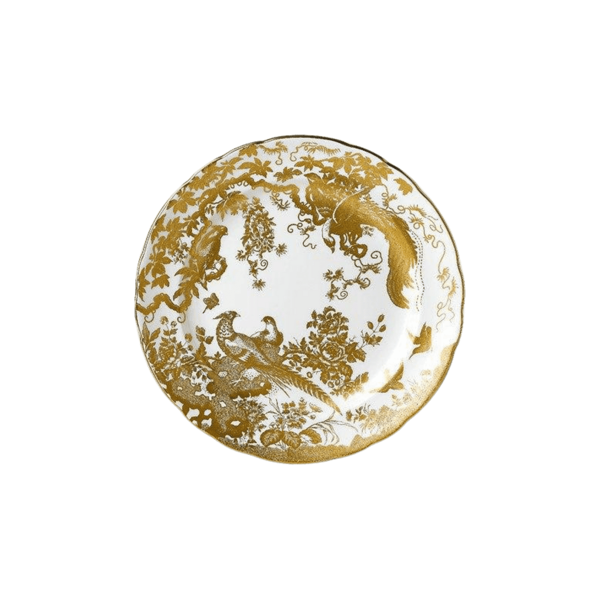 Aves Gold Service Plate