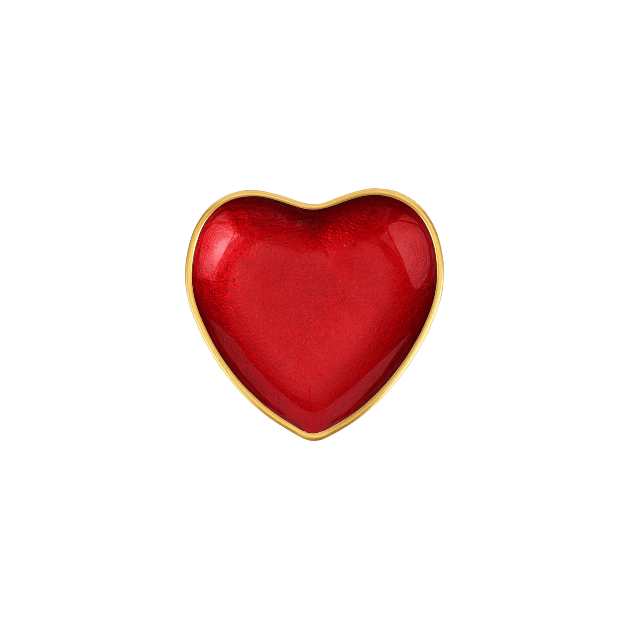 Baroque Glass Heart Cocktail Plate