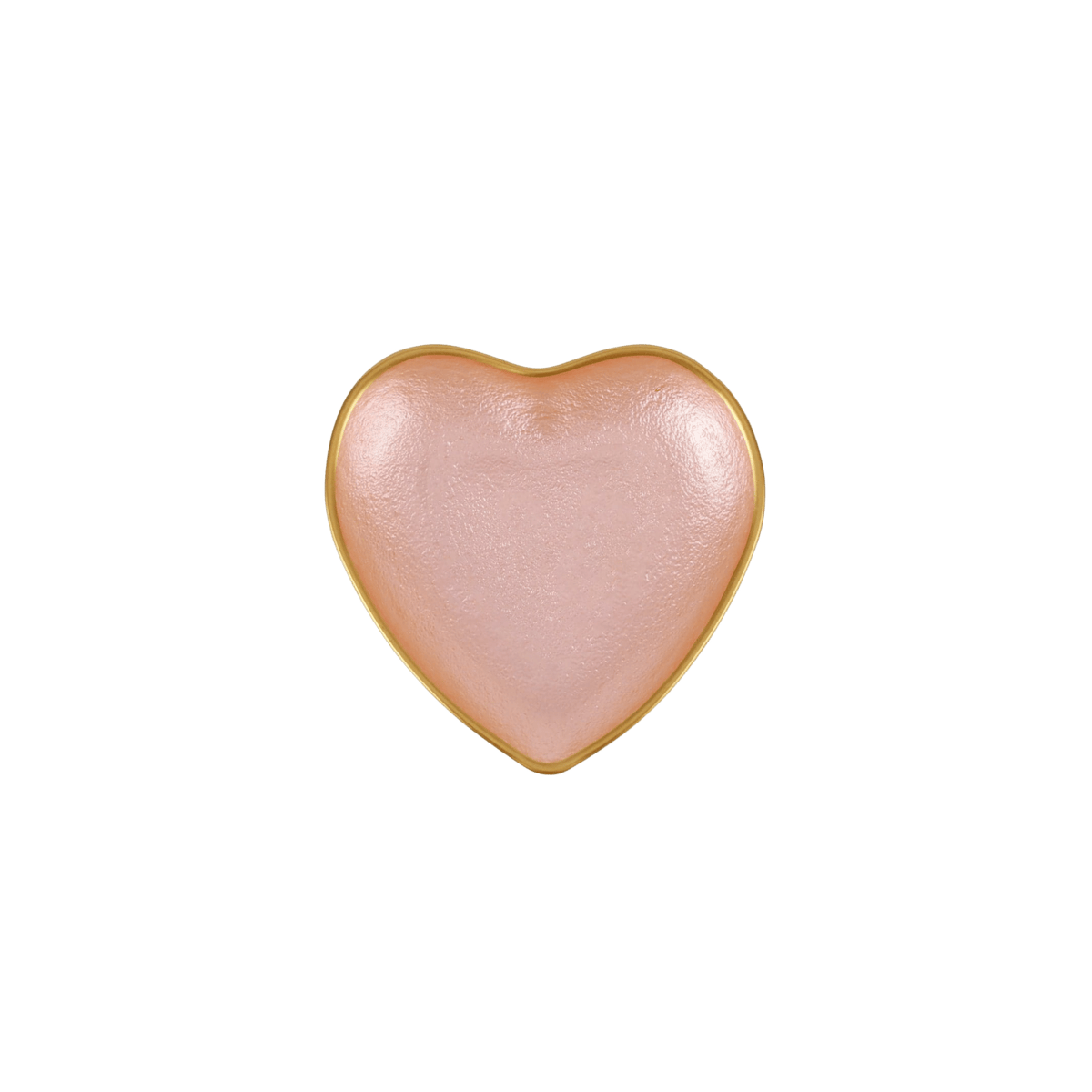 Baroque Glass Heart Cocktail Plate
