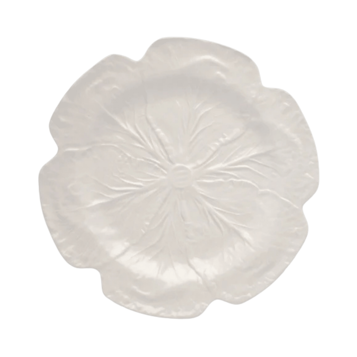 Beige Cabbage Charger Plate