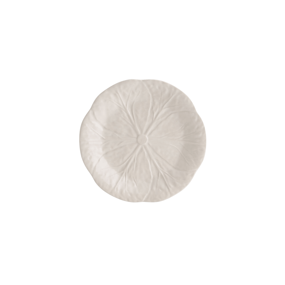 Beige Cabbage Dessert Plate