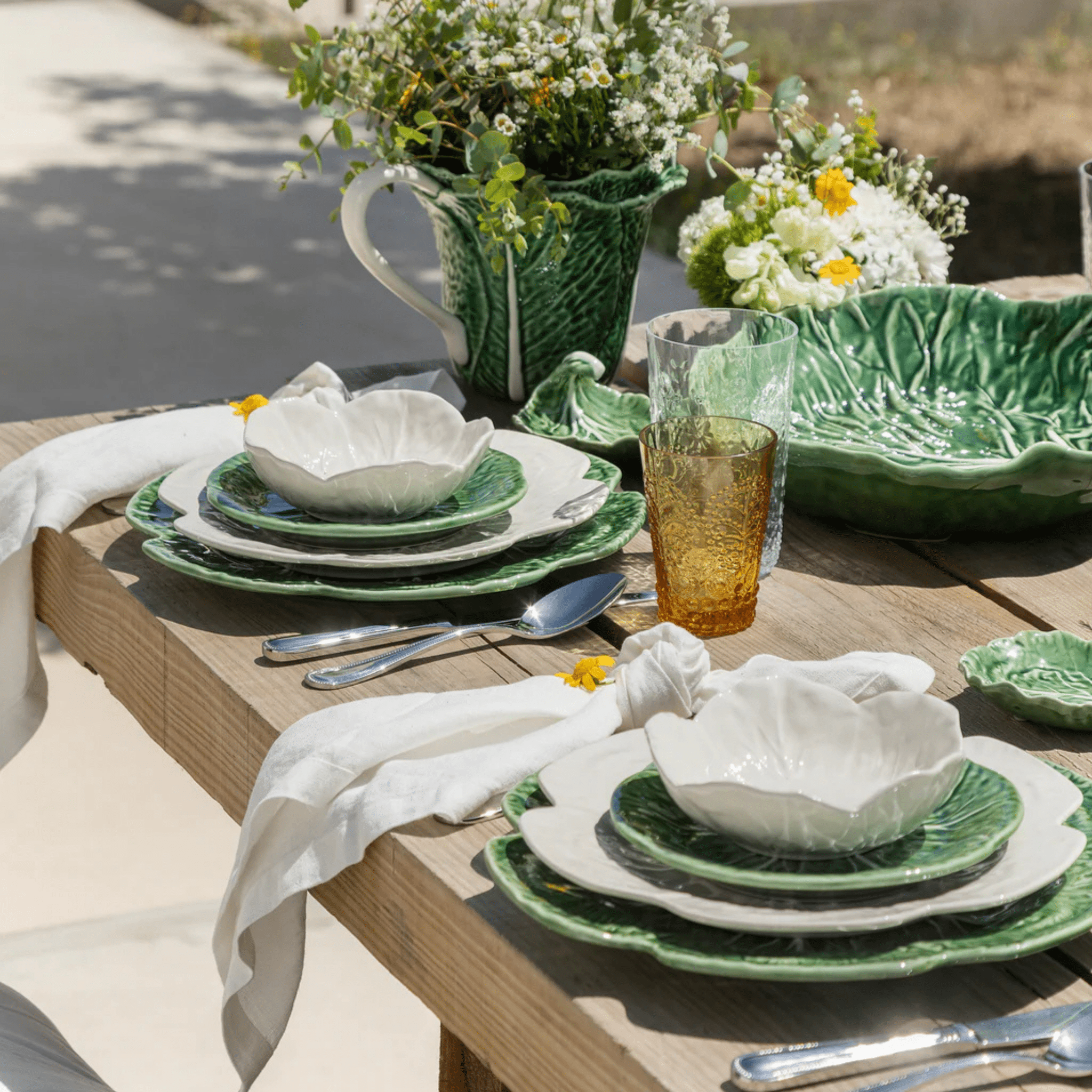 Beige Cabbage Dinner Plate