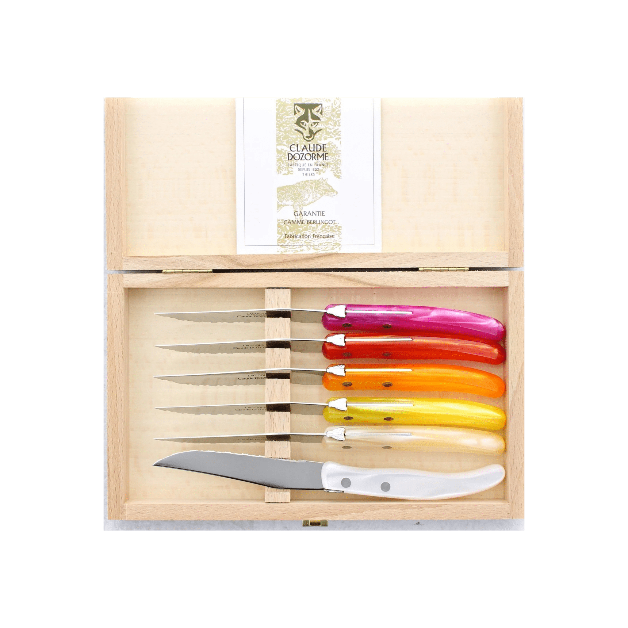 Berlingot 6-Piece Steak Knife Box Set