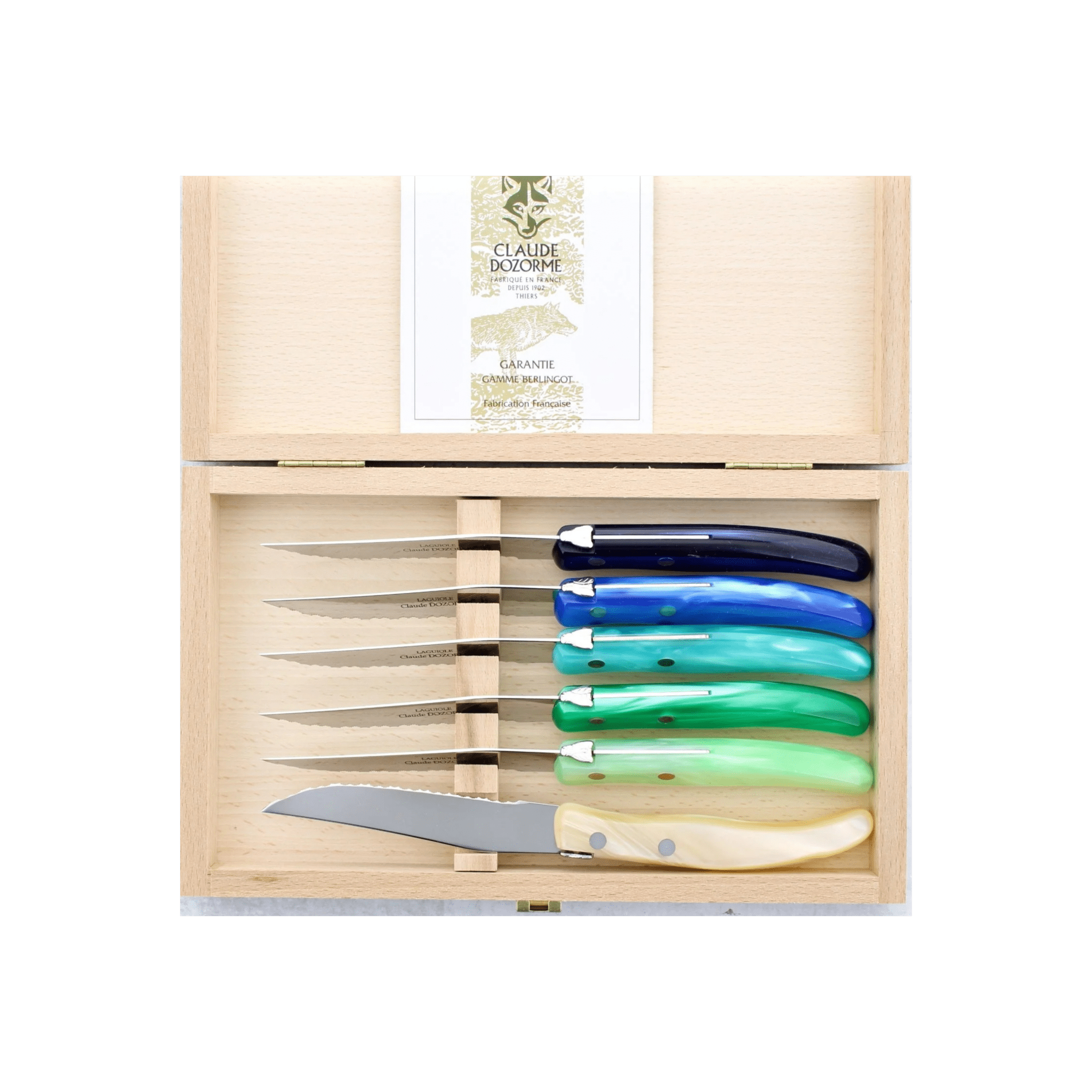 Berlingot 6-Piece Steak Knife Box Set