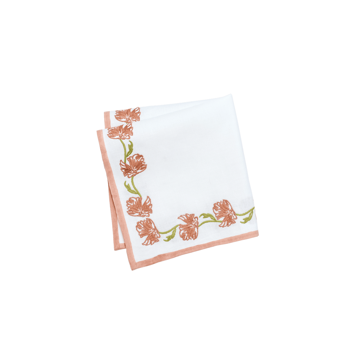 Blossom Embroidered Napkins - Set of 4