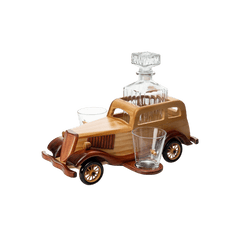Bonnie & Clyde Car Whiskey Decanter Set
