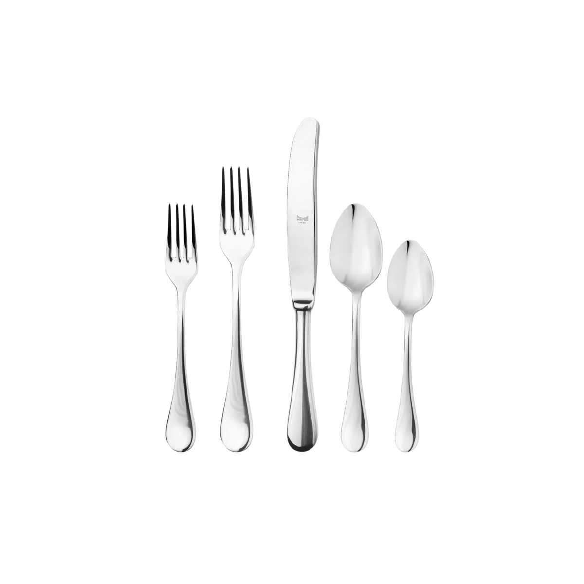 Brescia Mirror Stainless Steel 5 Piece Flatware Set