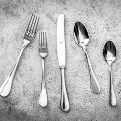 Brescia Mirror Stainless Steel 5 Piece Flatware Set