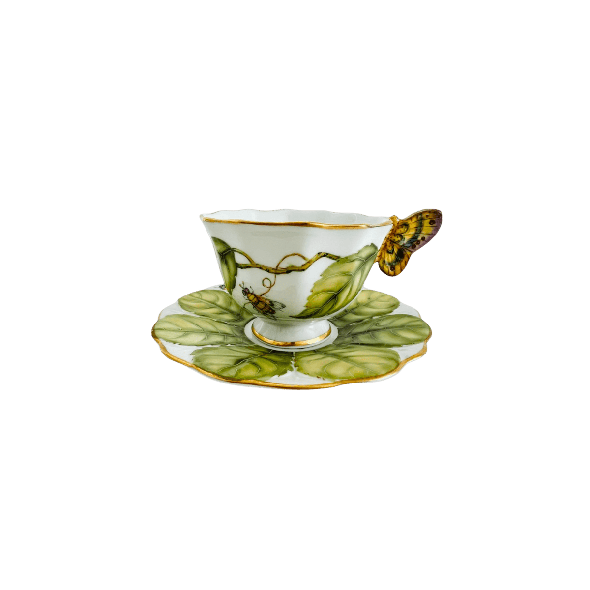 Butterfly Handle Cup and Saucer