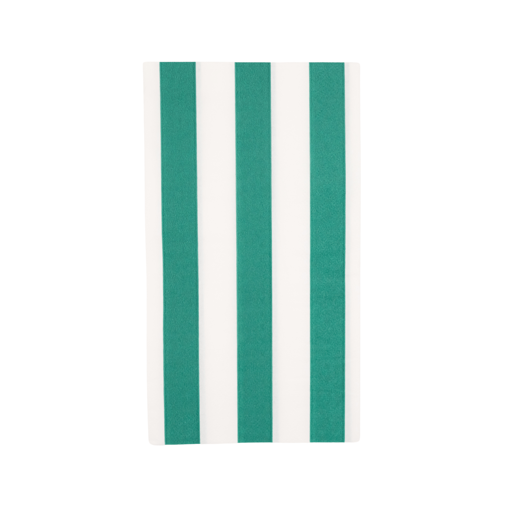 Cabana Stripe Paper Guest Towels in Emerald Green - Set of 15