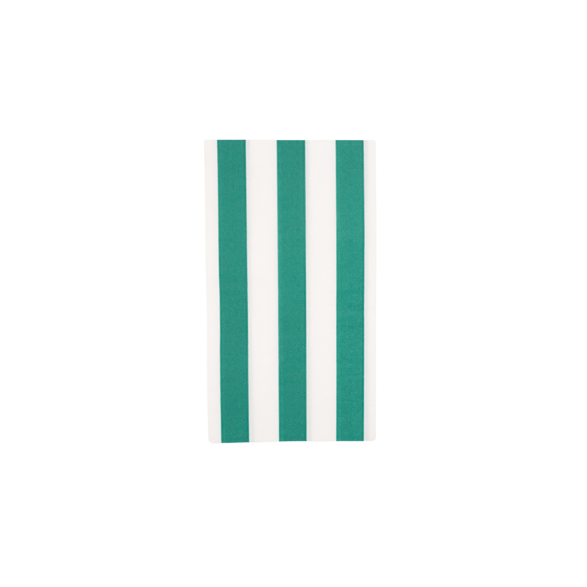 Cabana Stripe Paper Guest Towels in Emerald Green - Set of 15