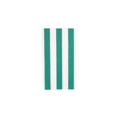 Cabana Stripe Paper Guest Towels in Emerald Green - Set of 15