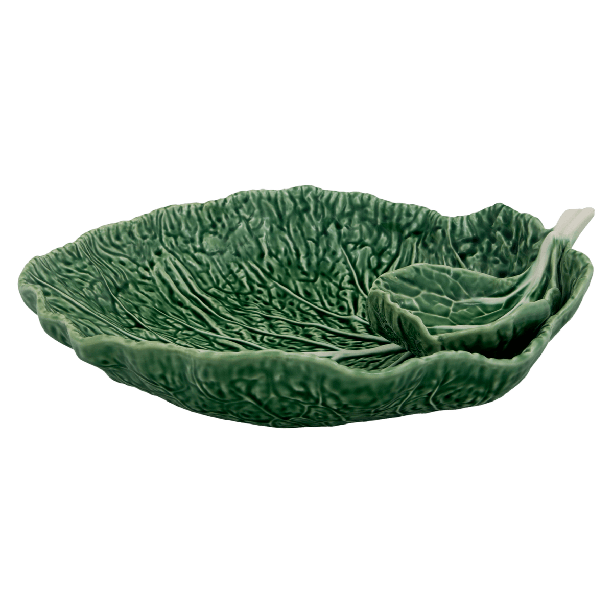 Cabbage Leaf with Large Bowl