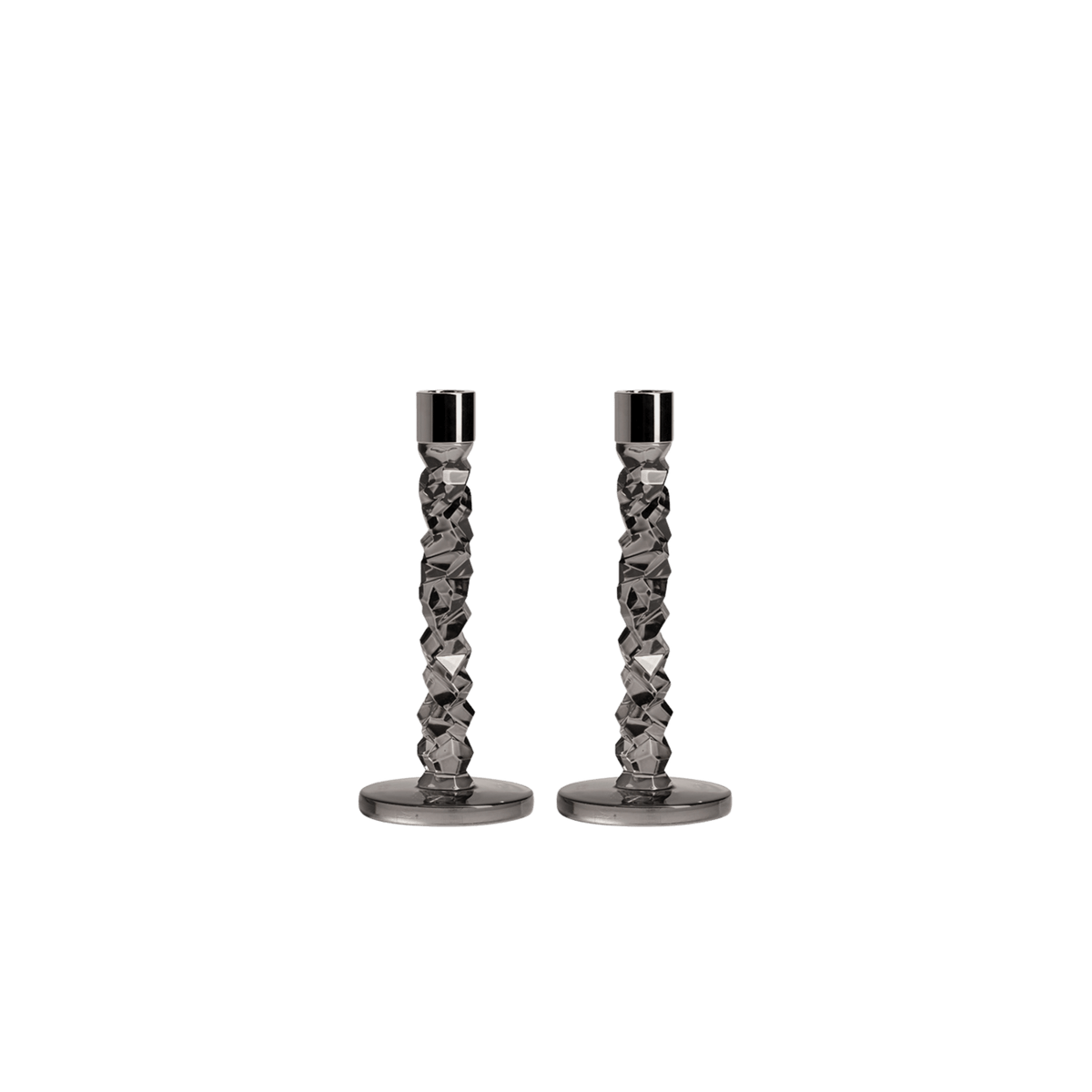 Carat Candlestick Graphite - Set of 2