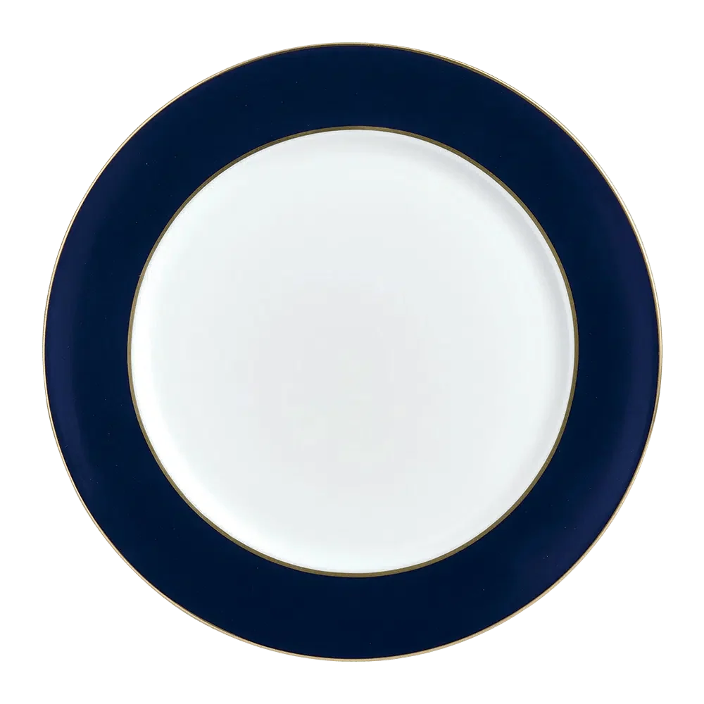 Cobalt Gold Service Plate