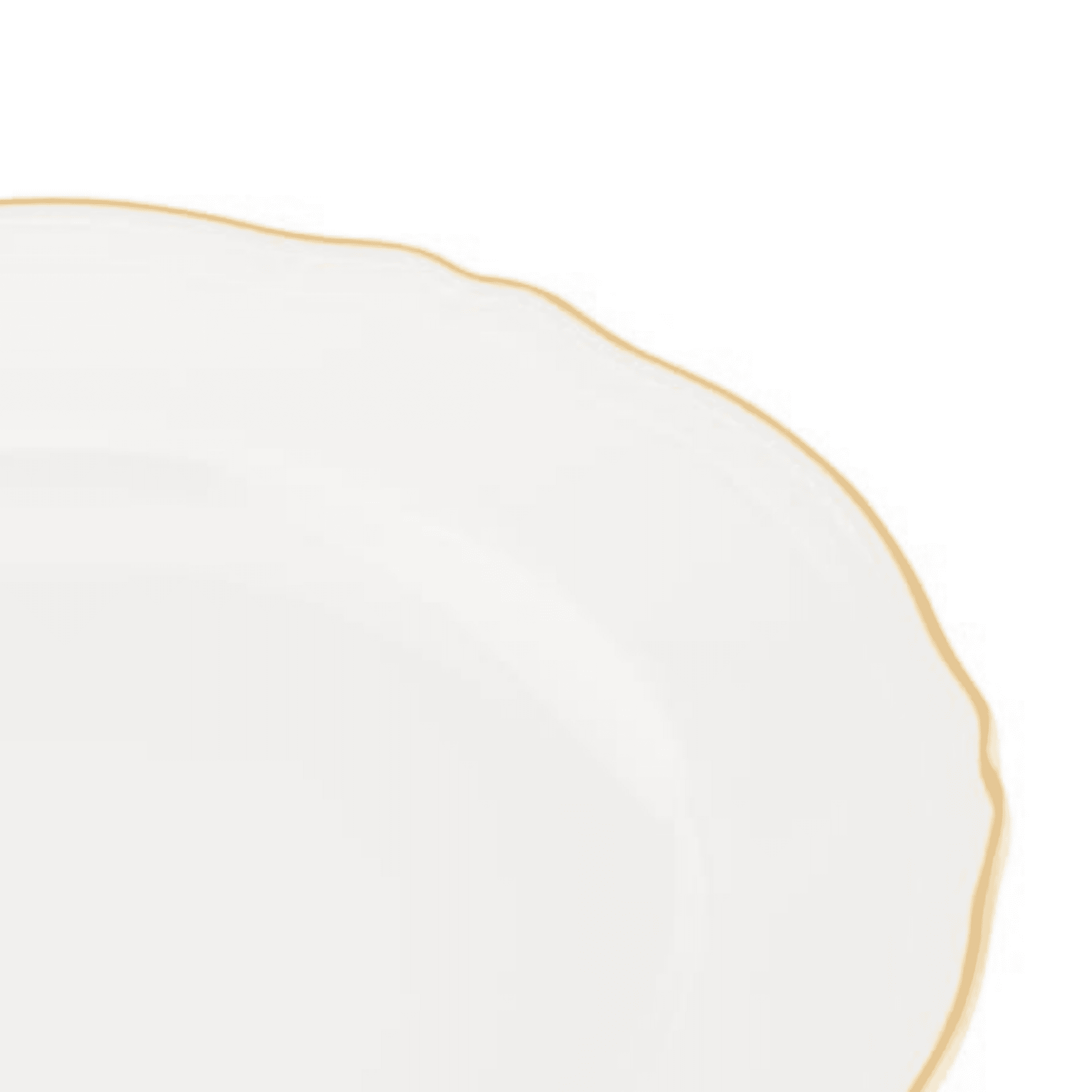 Corona Dessert Plate - White/Gold