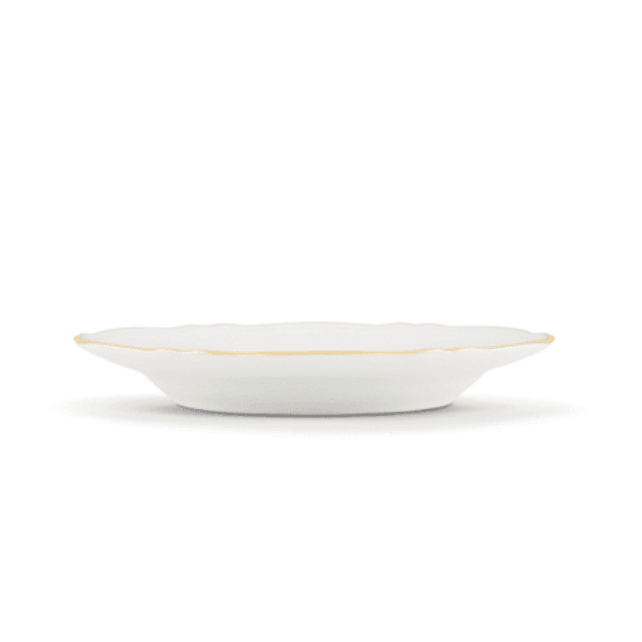 Corona Dessert Plate - White/Gold